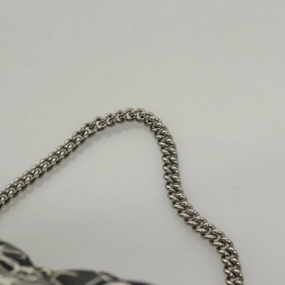 CHANEL Matelasse Chain Shoulder Bag Silk Black CC - Picture 11 of 14